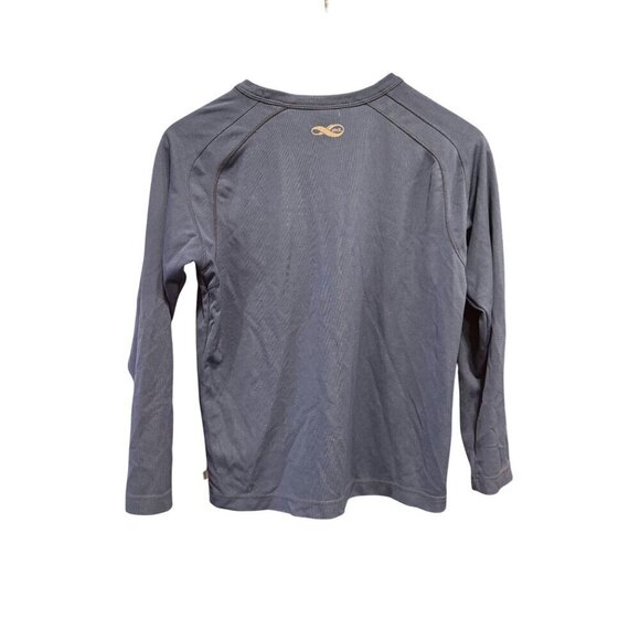 REI Boys Long Sleeve UPF 35+ Shirt L Nylon & Polyester Blue Size L 12-14 - Picture 2 of 7